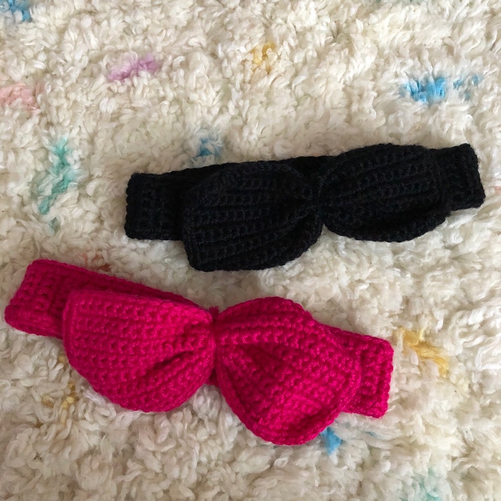 Bow Knit Headbands (Pair of 2)